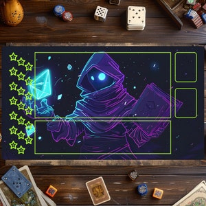 Tapis Lorcana, jeu de cartes Lorcana, tapis de jeu Disney, accessoires MTG, tapis de jeu personnalisé, jeu de cartes à collectionner, tapis de jeu avec zones
