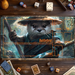 Tapis de jeu magique, tapis de jeu Magic The Gathering, tapis animaux, tapis de jeu pour jeux de cartes, accessoires MTG, tapis de jeu personnalisé, jeu de cartes à collectionner