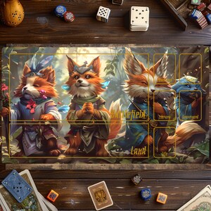 Tapis de jeu Magic Card, Tapis de jeu Magic The Gathering, Tapis animaux, Tapis de jeu pour jeux de cartes, Accessoires MTG, Tapis de jeu personnalisé, Jeu de cartes à collectionner