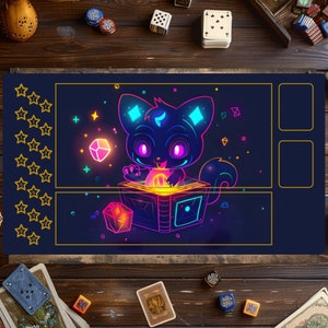 Tapis Lorcana, mignon tapis de jeu Lorcana, tapis de jeu pour jeux de cartes, accessoires MTG, tapis de jeu personnalisé, jeu de cartes à collectionner, tapis de jeu