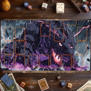 Tapis de jeu Pokémon, tapis de jeu Pokémon - tapis de jeu, tapis de jeu pour jeux de cartes, accessoires TGC, tapis de jeu personnalisé, jeu de cartes à collectionner