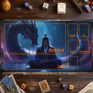 Tapis de jeu Magic The Gathering Dragon, tapis de jeu Magic Card, tapis de jeu pour jeux de cartes, accessoires MTG, tapis de jeu personnalisé, jeu de cartes à collectionner
