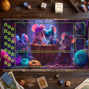 Lorcana Playmat, Card Games Play Mat, Lorcana Mat, Cute Playmat, MTG Accessories, Custom Play Mat, Trading Card Game, Disney Mat