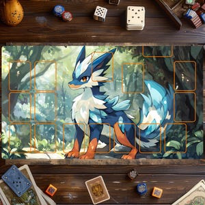 Tapis de jeu Pokémon, tapis de jeu Pokémon - tapis de jeu, tapis de jeu pour jeux de cartes, accessoires TGC, tapis de jeu personnalisé, jeu de cartes à collectionner