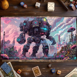 Tapis de jeu robot MTG, tapis de jeu cartes magiques, tapis de jeu pour jeux de cartes, accessoires MTG, tapis de jeu personnalisé, jeu de cartes à collectionner, tapis de zone, configuration du joueur