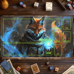 Tapis de jeu MTG Commander, tapis de jeu Magic Card, tapis de jeu pour jeux de cartes, accessoires MTG, tapis de jeu personnalisé, jeu de cartes à collectionner, cadeau pour gamers