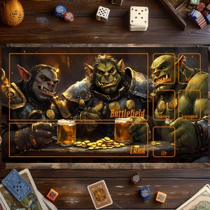 Magic Playmat, Magic The Gathering Play Mat, Orcs Mat, Card Games Play Mat, MTG Accessories, Custom Play Mat, Trading Card Game