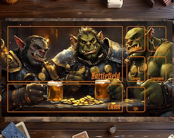 Magic Playmat, Magic The Gathering Play Mat, Orcs Mat, Card Games Play Mat, MTG Accessories, Custom Play Mat, Trading Card Game