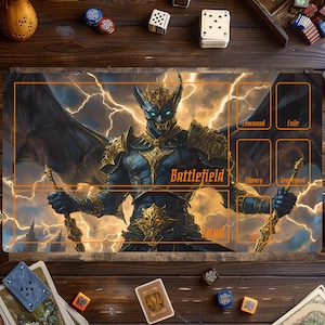 Demon Mat, Vampire Magic Playmat, Magic The Gathering Play Mat, Card Games Play Mat, MTG Accessories, Custom Play Mat, Trading Card Game