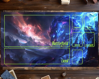 Dragon Magic Playmat, Magic The Gathering Play Mat, MTG Mat, Card Games Play Mat, MTG Accessories, Custom Play Mat, Trading Card Game