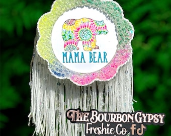 Mama Bear Tie Dyed Small Round Freshie