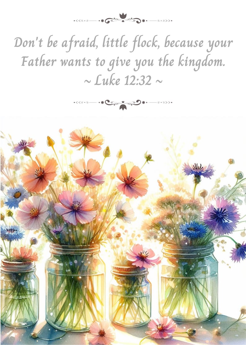 Set of 9 Floral Blessings Bring Joy to Your Devices, Digital Download