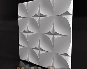 3D panel Molds for gypsum, plaster or concrete tile for decorative wall panels 'Zoom' KIT 4 pcs
