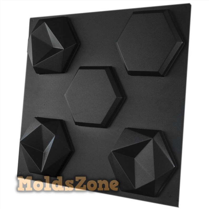3D Panel Molds for Gypsum, Plaster or Concrete Tile for Decorative Wall