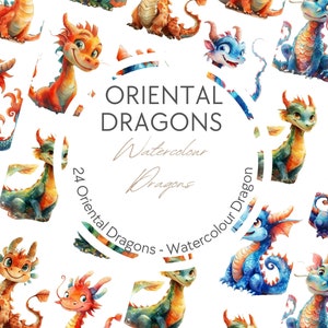 Chinese New Year Dragon Clipart png 20 dragon clipart Chinese clip art Watercolour Dragon clipart Commercial Use Digital Download