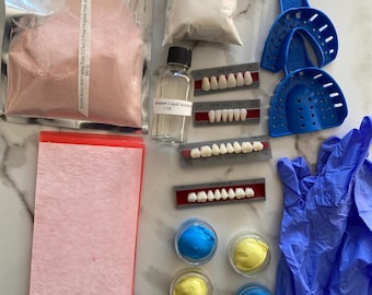 DIY DENTURE KIT Komplettes Custom/ Reparatur-Set.