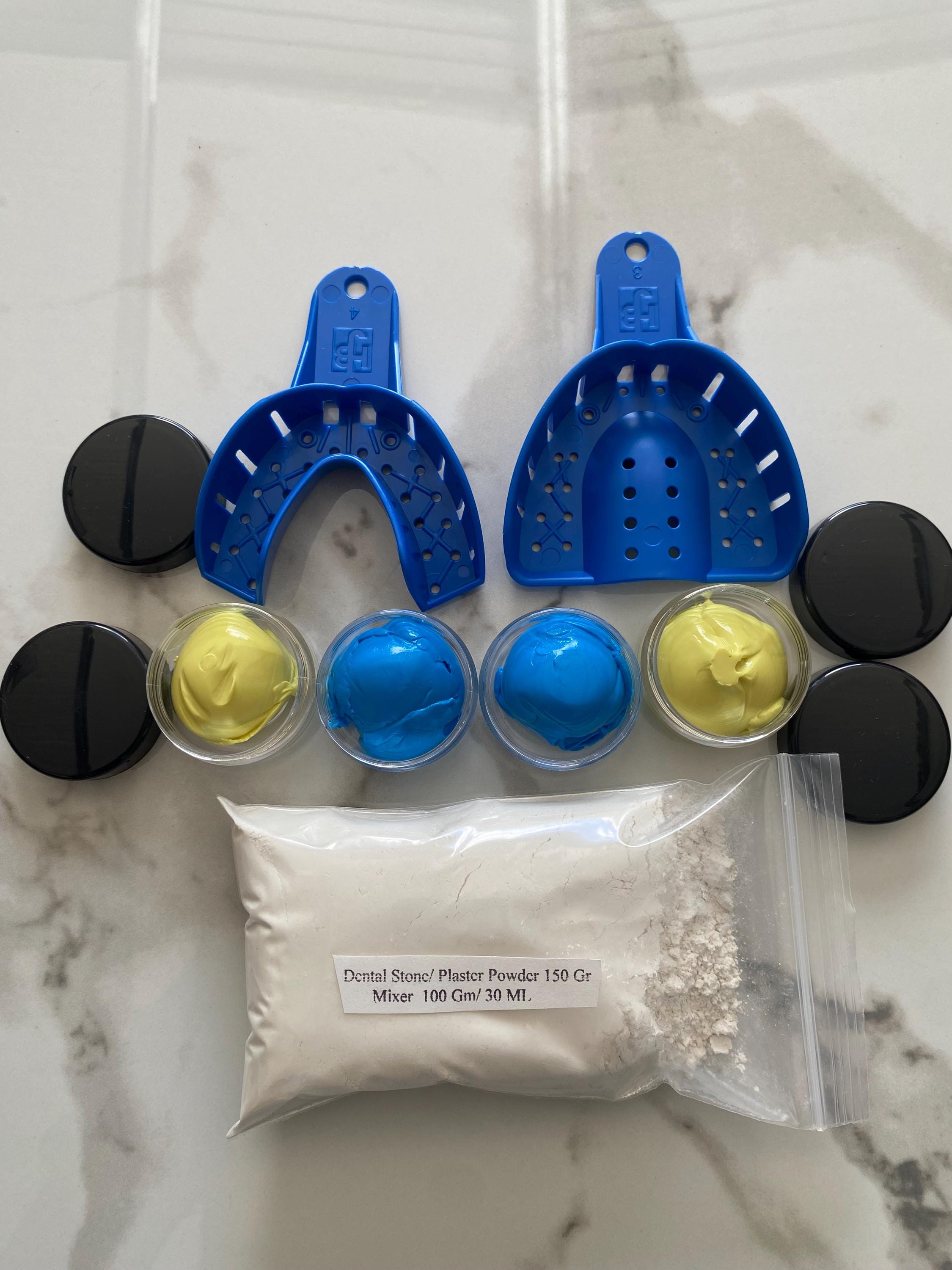 Dental Impression Kit Tabletts und Kitt aus Silikon, 28 g x 4 Stück, ergibt 1 komplettes Set von Abdrücken Dental Impression Kit Tabletts und Kitt aus Silikon, 28 g x 4 Stück, ergibt 1 komplettes Set von Abdrücken