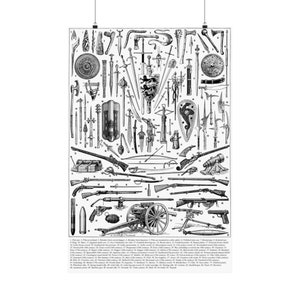 Historical Weapons 1932 (Numbered) - Matte Vertical Posters