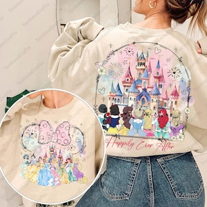 Zwei Seiten Aquarell Prinzessin Schloss Png, Cartoon PNG Clipart, Prinzessin Coquette Bow Png, Familienurlaub Png, lustige Cartoon Freunde