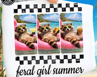Raccoon Drinking Iced Coffee  summer Png,  Funny Animal Meme Beach Png, Funny raccoon design, Summer Coffee Png