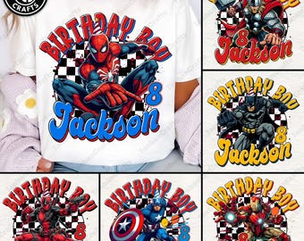 Custom Superhero Birthday Png, Superhero Png, Superhero Birthday Png, Birthday Superhero, Superhero Family Png, Custom Name Superhero Png