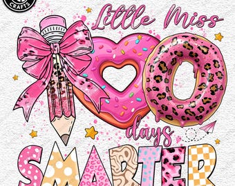 Pequeña Señorita 100 Días Más Inteligente (Png), 100 Días de Escuela (Png), Pequeña Señorita (Png), 100 Días Más Inteligente (Png), Escuela (Png) para Niñas, Dona de 100 Días (Png)