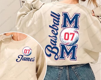 Personalized Baseball Png, Baseball Player Shirt With Jersey Number Png, Custom Baseball Shirt Png, Baseball Mama Png, CustomBaseball Mom