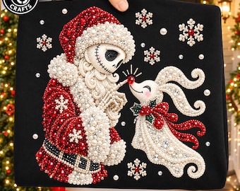Gemstone Movie PNG, Boop Halftone Christmas Design, Retro Nightmare Santa Graphic, Funny Trendy Xmas Shirt Sublimation Digital Download
