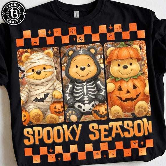 The Most Wonderful Time Movie Bear PNG, Trick Or Treat Png, Fall Png Design, Halloween Ghost Png, Spooky Vibes Png, Digital Download