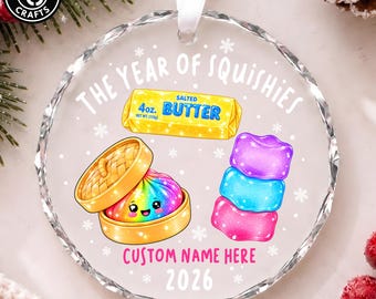 2026 Custom Squishy Ornament PNG, Personalized Name Christmas Keepsake, Cute Kids Holiday Ornament, Squishy Hunting Gift, Stocking Stuffer