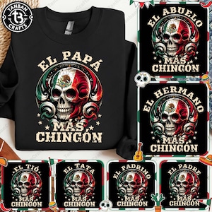 El Papa Mas Chingon Png Bundle, Dia Del Padre Png, Funny Spanish Papá Png, Father's Day Png, Eres Mi Heroe Png, Gift For Dad
