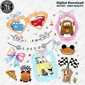 Cartoon Coquette Bow Png, Magical Kingdom, Boy Girl Birthday Trip Png, Trendy Cartoon Magical Mirror Bow Png, Cartoon Car And Friend Png