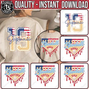 Baseball Mama Drip png, Baseball Ice Cream Drip png, Red White and Blue Drip, 4th July Drip png, Usa Baseball Png, Custom Baseball Mom