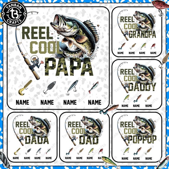 CUSTOM Reel Cool Dad Png, Wishin' I Was Fishin' Png, Fishing Dad Png, FatherHood Png, Bass Fishing Png, Trendy Dad Png, Fathers Day Gift