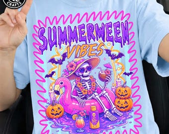 Stripes Spooky Summer Png, Summer Vibes Skeleton Png, Halloween Horror Coffee Lover Png, Coffee Snarky Skeleton Png, Horror Summer Png