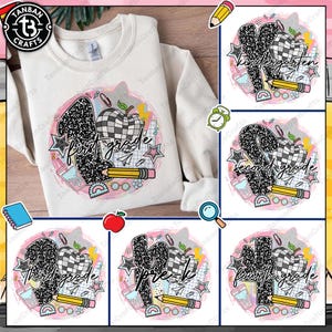 Preppy Back to School Bundle PNG, Coquette Teacher First Day of School Shirt Design, Girly Pencil Back To School, Pre-k 1st/2nd/3rd Grade