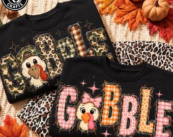 Patchwork Turkey PNG, Cutest Coolest Turkey Design, Preppy Camo Leopard Hat Bow, Thanksgiving Turkey Face PNG, Fall Sublimation Digital File