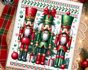 Christmas Nutcracker Friends PNG, Nuts About Christmas Design, Merry Christmas Graphic, Festive Holiday Shirt Sublimation, Gift For Her Him