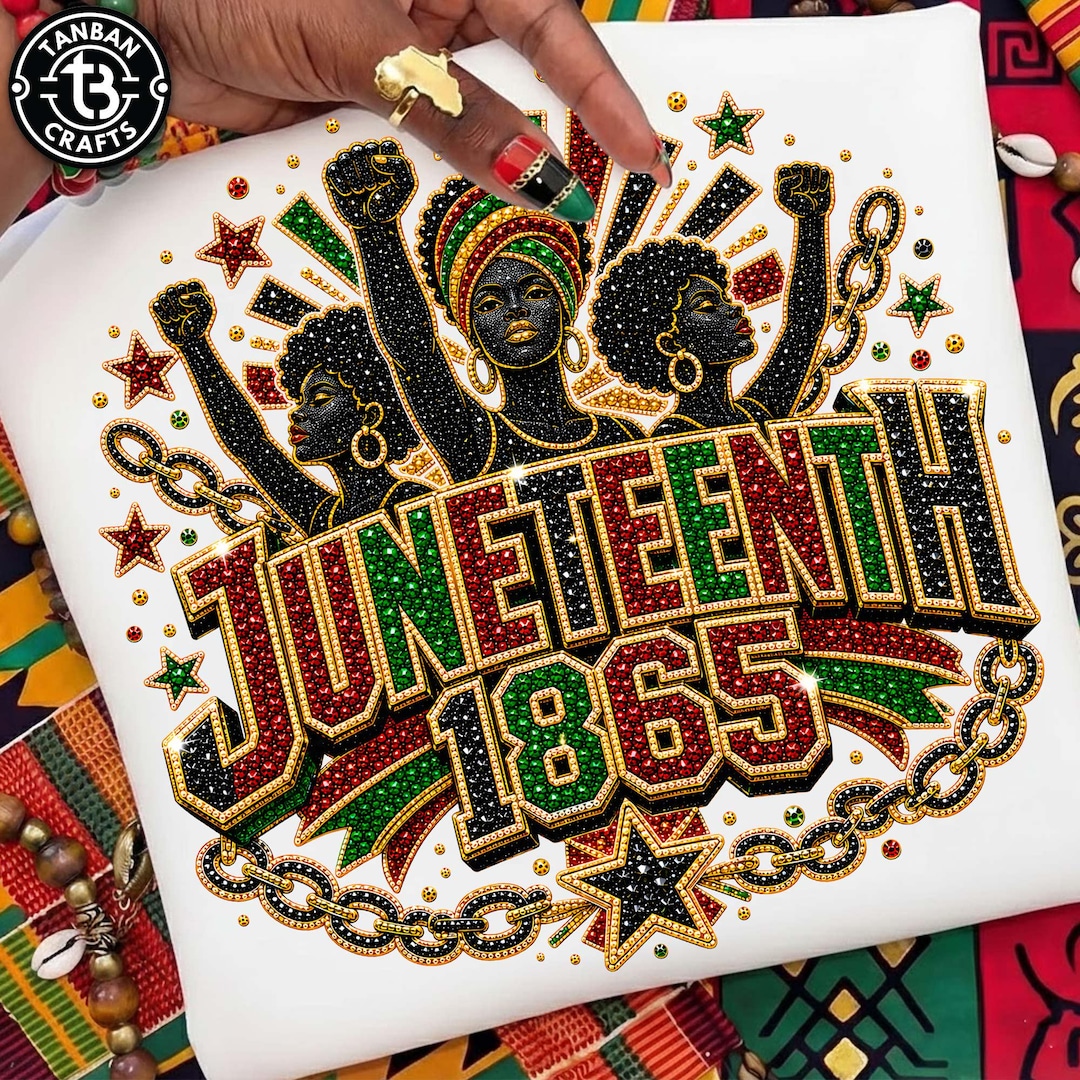 Retro Rhinestone Black Juneteenth Woman , Black History Month ...