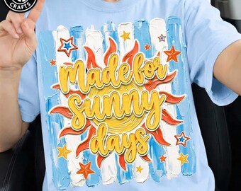 Stripes Made For Sunny Day PNG ,Beach png design Retro Flowers Summer Sublimation, Trendy Summer Png, Sunshine Png, Preppy Summer Design Png