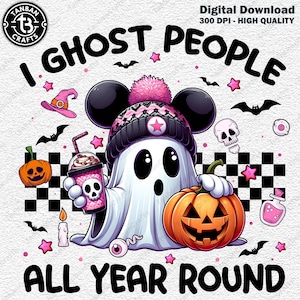 Pink Retro I Geist Menschen Png, Halloween Png, Kokett Geist Kürbis Png, Spooky Vibes Png, Geist Kaffee Png, Boujee Geist Png