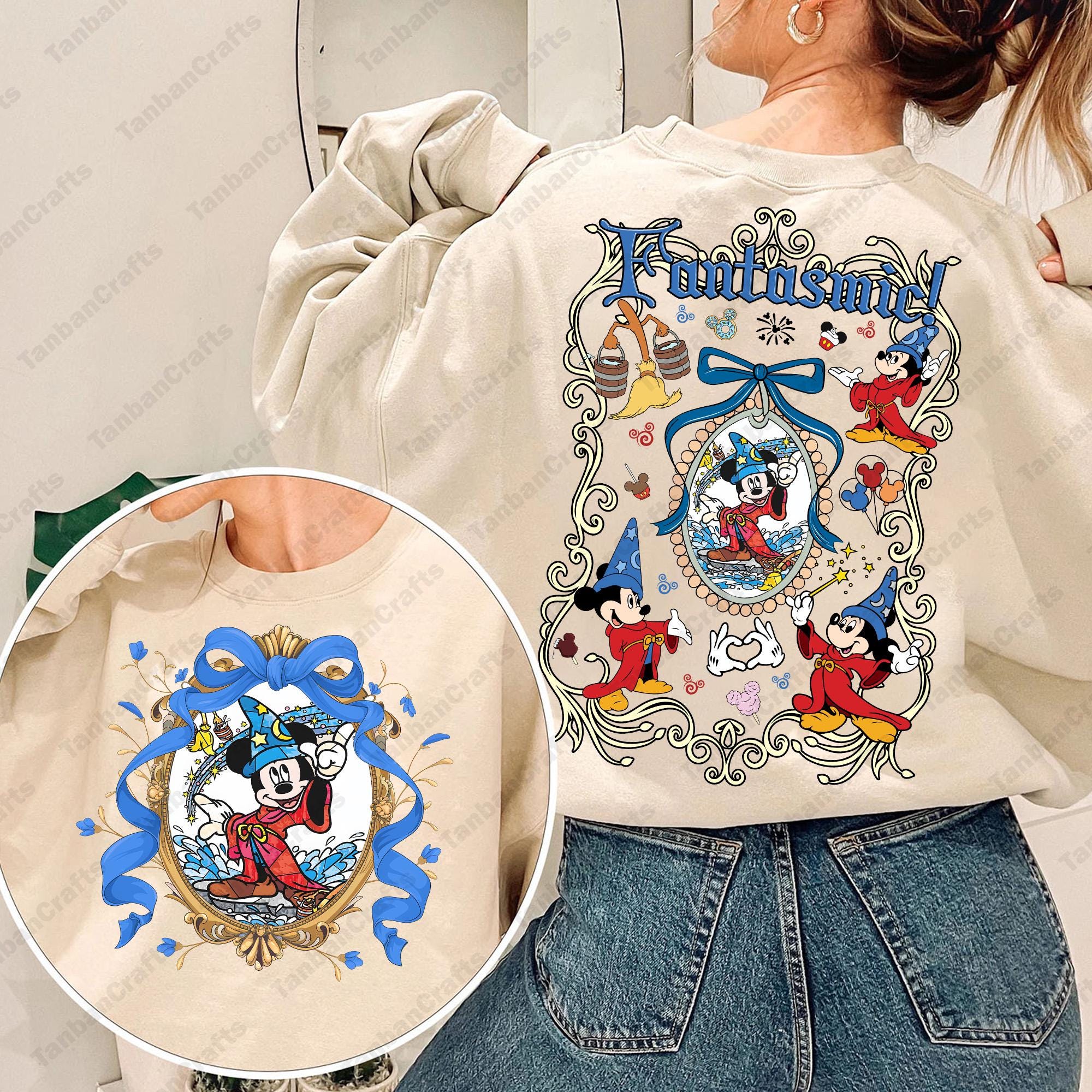 Disney vintage fantasmic sweat shirt 90s 【公式通販】