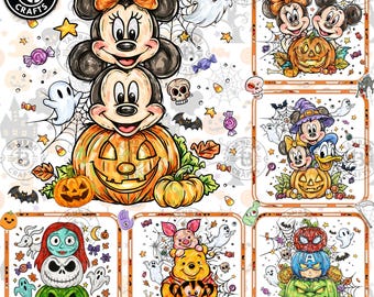 10+ Magical Cartoon PNG Bundle, Magical Mouse Halloween PNG Doodle, Cartoon Fall Png, Magical Kingdom Png, Halloween Png, Spooky Vibes png