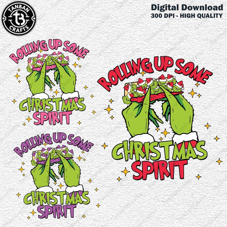 Rolling up Some Christmas Spirit Svg, Retro Christmas Svg, Rolling