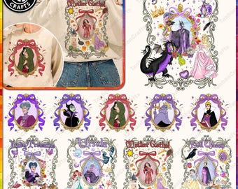 Paquete de personajes de coqueta villana de dos lados con lazo (Personajes PNG), coqueta princesa villana (Personajes PNG), lazo de espejo mágico de dibujos animados (Personajes PNG), vacaciones familiares (Personajes PNG)