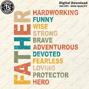 Father PNG, Father's Day PNG, Best Dad Ever Png, Sublimation Design, Digital Download Png, Dad Shirt Design, Happy Father's Day, Papa Png