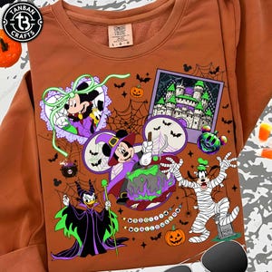 Halloween Mouses And Friend Png, Retro Halloween Cartoon Png, Spooky Season Png, Trick Or Treat Png, Spooky Halloween Png Design