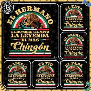 El Papa Mas Chingon PNG Bundle, Papa Latino PNG, Spanish Dad Png, Mexican Flag Papa Png, Dad Chicano PNG, Chingon Fathers Day Png