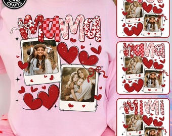 Preppy Mama Valentine Glitter Photo Png Bundle, Mimi Nana Gigi Coquette Bow Valentine Png, Leopard valentine png, Heart Valentine, Valentine