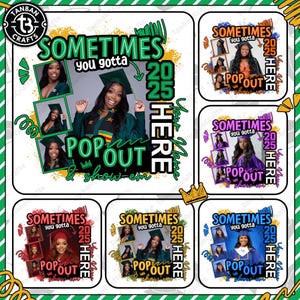 Graduation Insert Photos Editable Canva Template, Graduation Senior Canva Editable Png, Graduation 2025 Png, Graduate 2025 Template